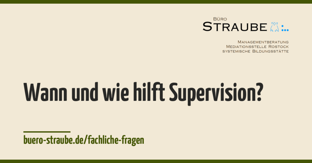 Beitragsbild Wann und wie hilft Supervision