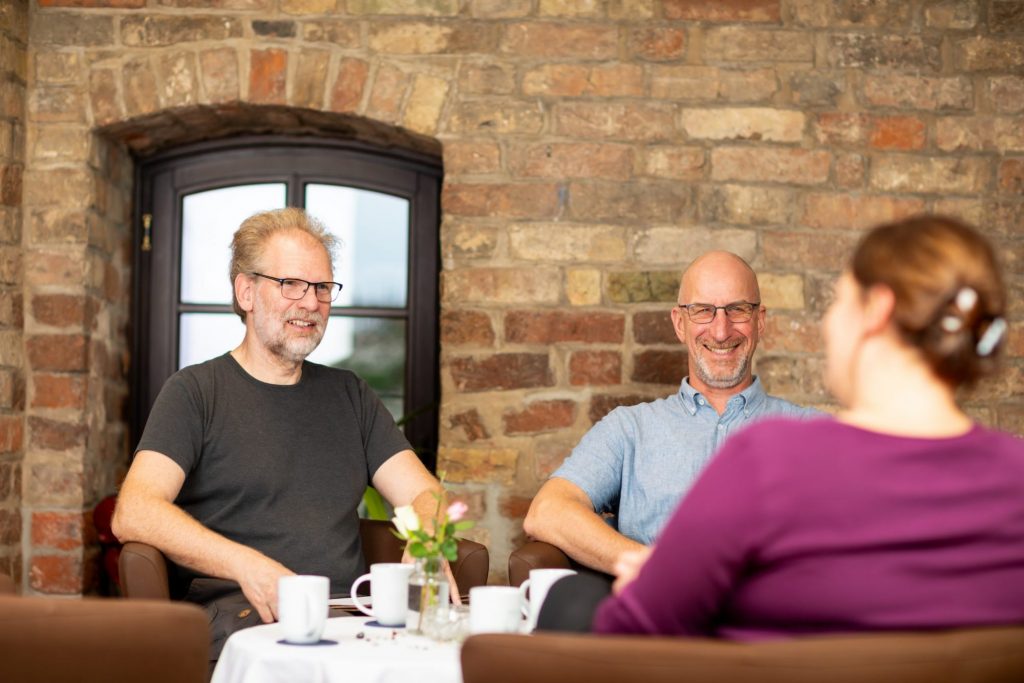 Henning Schwarzburg und Jörn Obert in der Mediation